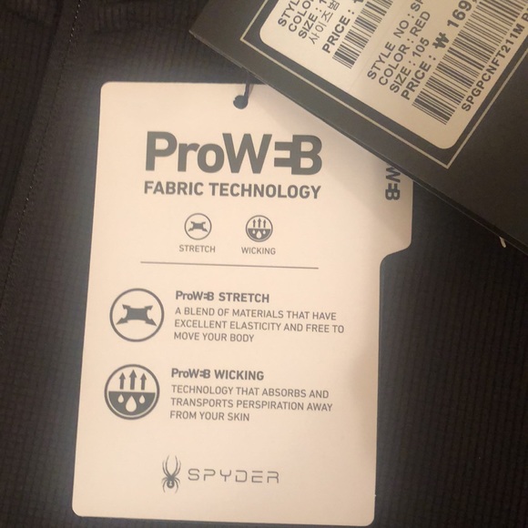 Mens Spyder Ski Full Zip with ProW B fabric technology. - Picture 6 of 11